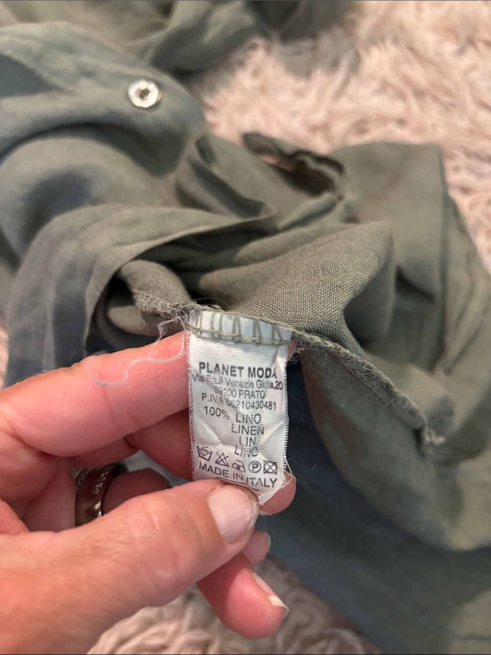 Planet Moda Italian Linen Shirt Dress - Picture 10 of 10